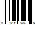 Barcode Image for UPC code 010451000078