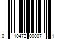 Barcode Image for UPC code 010472000071