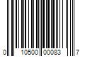 Barcode Image for UPC code 010500000837