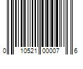 Barcode Image for UPC code 010521000076