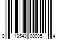 Barcode Image for UPC code 010543000054