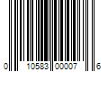 Barcode Image for UPC code 010583000076