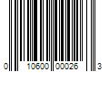 Barcode Image for UPC code 010600000263