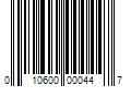 Barcode Image for UPC code 010600000447