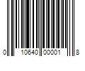 Barcode Image for UPC code 010640000018