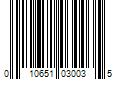 Barcode Image for UPC code 010651030035