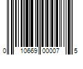 Barcode Image for UPC code 010669000075