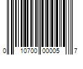 Barcode Image for UPC code 010700000057