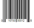 Barcode Image for UPC code 010700000125