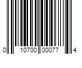 Barcode Image for UPC code 010700000774