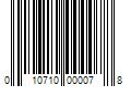 Barcode Image for UPC code 010710000078