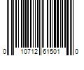 Barcode Image for UPC code 010712615010