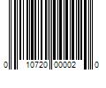 Barcode Image for UPC code 010720000020