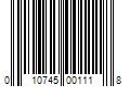 Barcode Image for UPC code 010745001118