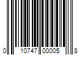 Barcode Image for UPC code 010747000058