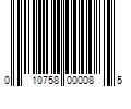 Barcode Image for UPC code 010758000085