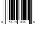 Barcode Image for UPC code 010789000078