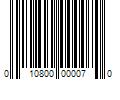 Barcode Image for UPC code 010800000070