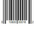 Barcode Image for UPC code 010800000162