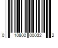 Barcode Image for UPC code 010800000322