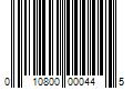 Barcode Image for UPC code 010800000445