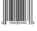 Barcode Image for UPC code 010800000636