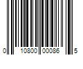 Barcode Image for UPC code 010800000865