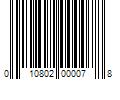 Barcode Image for UPC code 010802000078