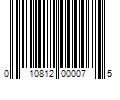 Barcode Image for UPC code 010812000075