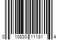 Barcode Image for UPC code 010830111814