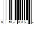 Barcode Image for UPC code 010840000054