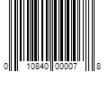 Barcode Image for UPC code 010840000078