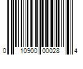 Barcode Image for UPC code 010900000284