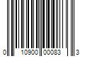 Barcode Image for UPC code 010900000833