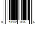 Barcode Image for UPC code 010972000076