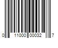 Barcode Image for UPC code 011000000327