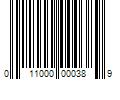 Barcode Image for UPC code 011000000389