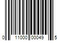 Barcode Image for UPC code 011000000495