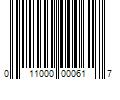 Barcode Image for UPC code 011000000617