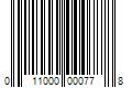 Barcode Image for UPC code 011000000778