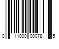 Barcode Image for UPC code 011000000785