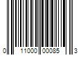 Barcode Image for UPC code 011000000853