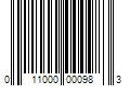 Barcode Image for UPC code 011000000983