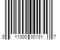 Barcode Image for UPC code 011000001317