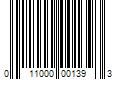 Barcode Image for UPC code 011000001393