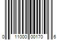 Barcode Image for UPC code 011000001706