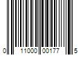 Barcode Image for UPC code 011000001775. Product Name: 