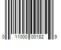 Barcode Image for UPC code 011000001829