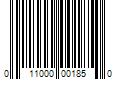 Barcode Image for UPC code 011000001850