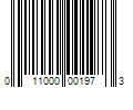 Barcode Image for UPC code 011000001973